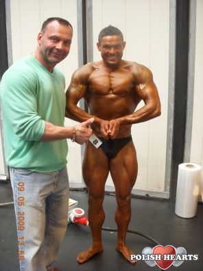 LESZEK i JA w Birmingham BODY POWER  2miejsce w KATEGORI do 90kg  U.K.B.F.F. British Qualilier 2009