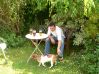 Me in the English Cotswolds at my friends Manor House home