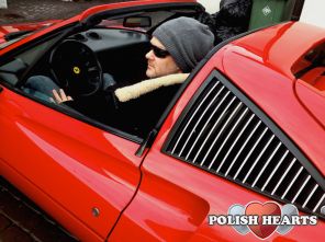 In my Ferrari.