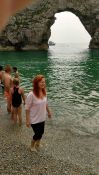 w Durdle door nad morzem