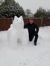 Me and my Dog I made in the winter he only lasted two days.